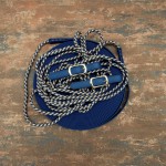 Doppellonge Biothane-Seil in marine-majestic