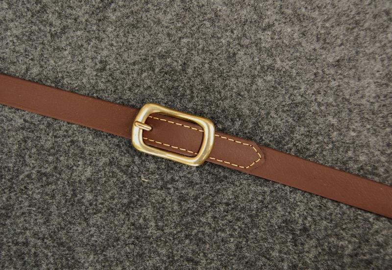 Langzügel Biothane braun-messing