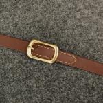 Langzügel Biothane braun-messing