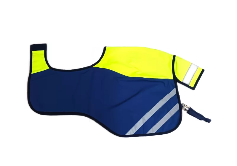 Reflex  Ausreitdecke Softshell neongelb-blau