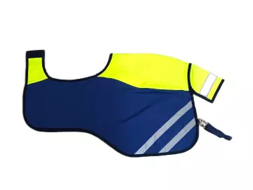 Reflex  Ausreitdecke Softshell neongelb-blau