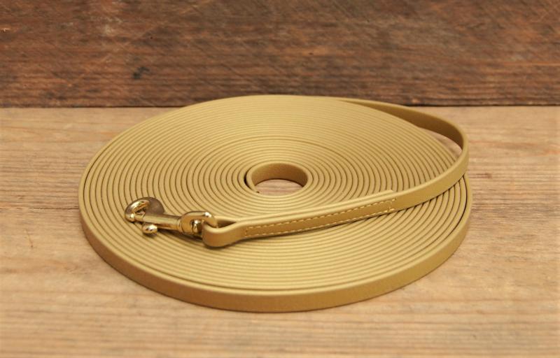 Schleppleine Biothane 10 m , gold